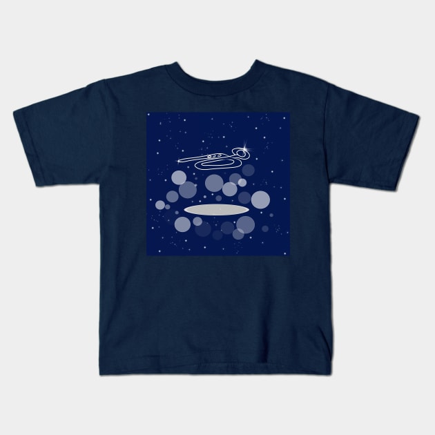 musical instrument, saxophone, music, trumpet, concert, musical, galaxy, stars, cosmos, Kids T-Shirt by grafinya